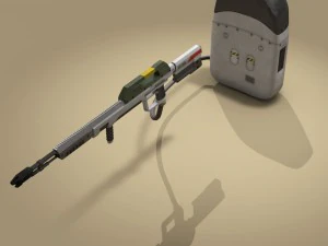 sci-fi flamethrower 3D Model