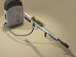 sci-fi flamethrower 3D Model