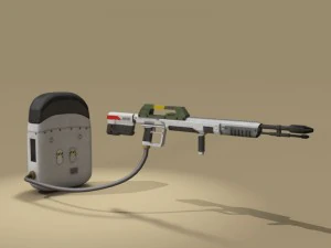 sci-fi flamethrower 3D Model