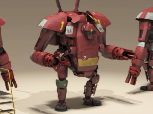 sci-fi mech Modello 3D