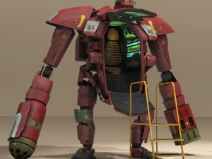 sci-fi mech Modello 3D