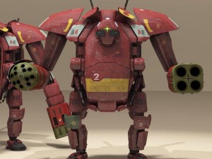 sci-fi mech Modello 3D