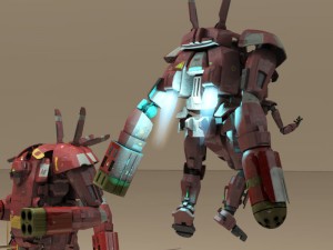 sci-fi mech Modello 3D