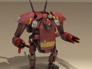 sci-fi mech Modello 3D