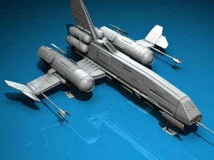 宇宙戦闘機 3Dモデル