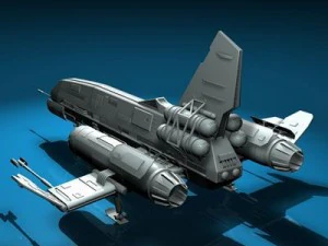 宇宙戦闘機 3Dモデル