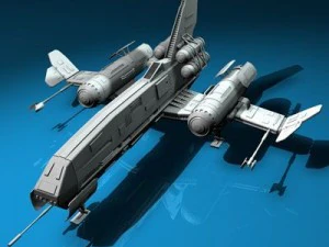 宇宙戦闘機 3Dモデル