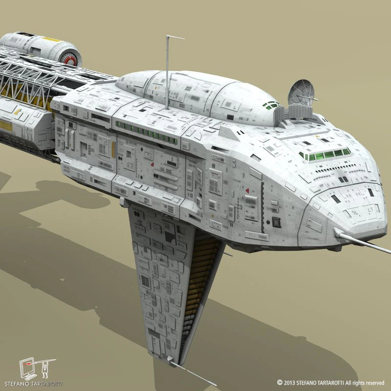 spaceship 3D Model .c4d .max .obj .3ds .fbx .stl .blend