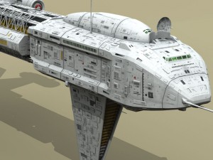 spaceship 3Dモデル