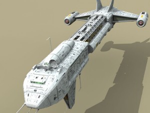 spaceship Modèle 3D