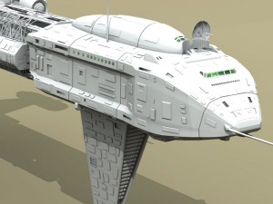 spaceship Modèle 3D
