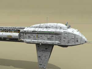 spaceship Modèle 3D