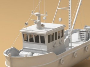 fishing boat 3D Model