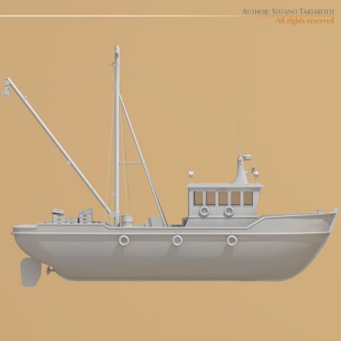 fishing boat 3D Model