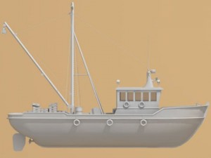 fishing boat Model 3D