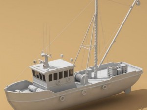 fishing boat Model 3D