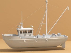 fishing boat Model 3D