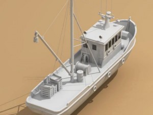 fishing boat Model 3D
