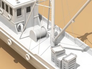 fishing boat Model 3D