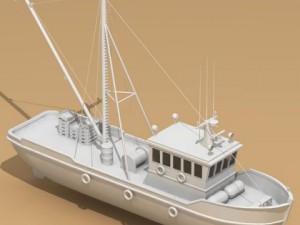 fishing boat Model 3D