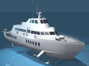 hydrofoil boat 3D Model