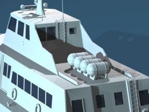 hydrofoil boat 3D Model