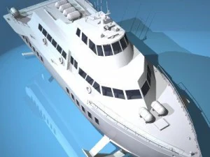 hydrofoil boat 3D Model