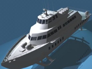 hydrofoil boat 3D Model
