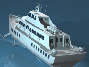 hydrofoil boat 3D Model