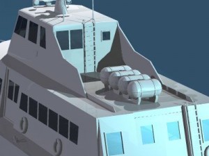 hydrofoil boat 3D Model