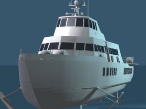 hydrofoil boat 3D Model