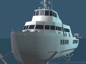 hydrofoil boat 3D Model