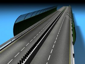 highway viaduct Modello 3D