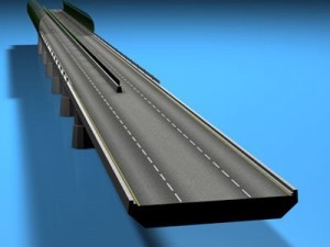 highway viaduct Modello 3D