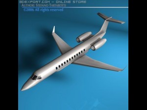 business jet 3D Модель