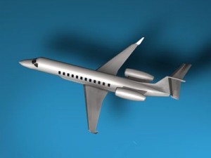 business jet Modello 3D