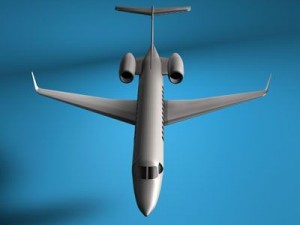 business jet Modello 3D