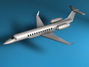 business jet Modello 3D