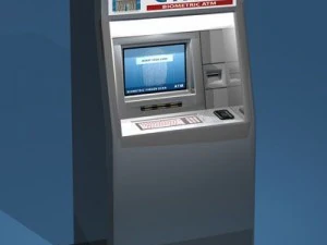 caixa eletr&ocirc;nico biom&eacute;trico Modelo 3D