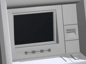 caixa eletr&ocirc;nico biom&eacute;trico Modelo 3D