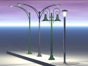 street lamps set 3D Model