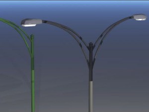 street lamps set 3D Model