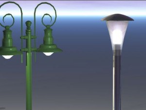 street lamps set 3D Model