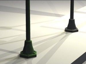 street lamps set 3D Model