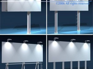 billboard set 3D Model