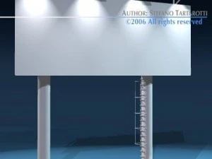 set di cartelloni pubblicitari Modello 3D