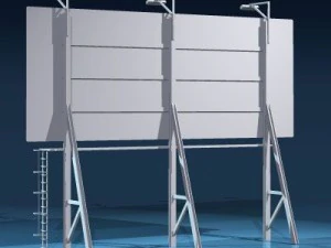 set di cartelloni pubblicitari Modello 3D