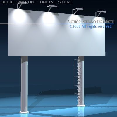 billboard2 3D Model .c4d .max .obj .3ds .fbx .stl .blend 