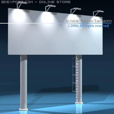 billboard2 3D Model .c4d .max .obj .3ds .fbx .stl .blend 