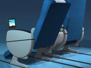plane train seats business cla 3D Model
